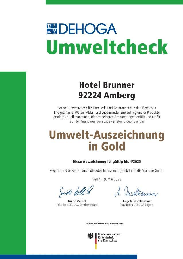 Hotel Brunner Amberg Esterno foto